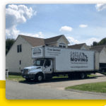 truck parked outside house