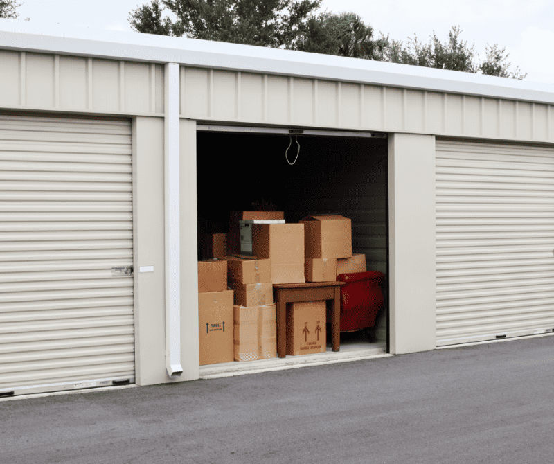 storage warehouse with boxes